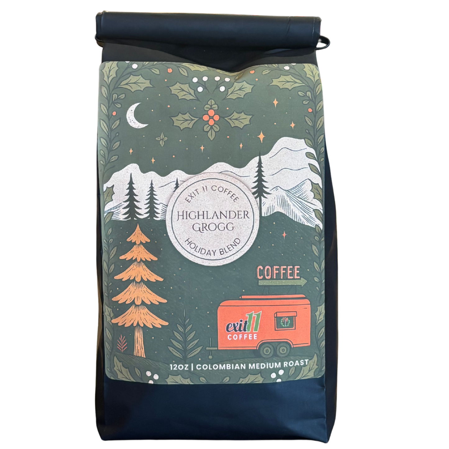 Exit 11 Flavored Highlander Grogg Coffee Beans Medium Roast