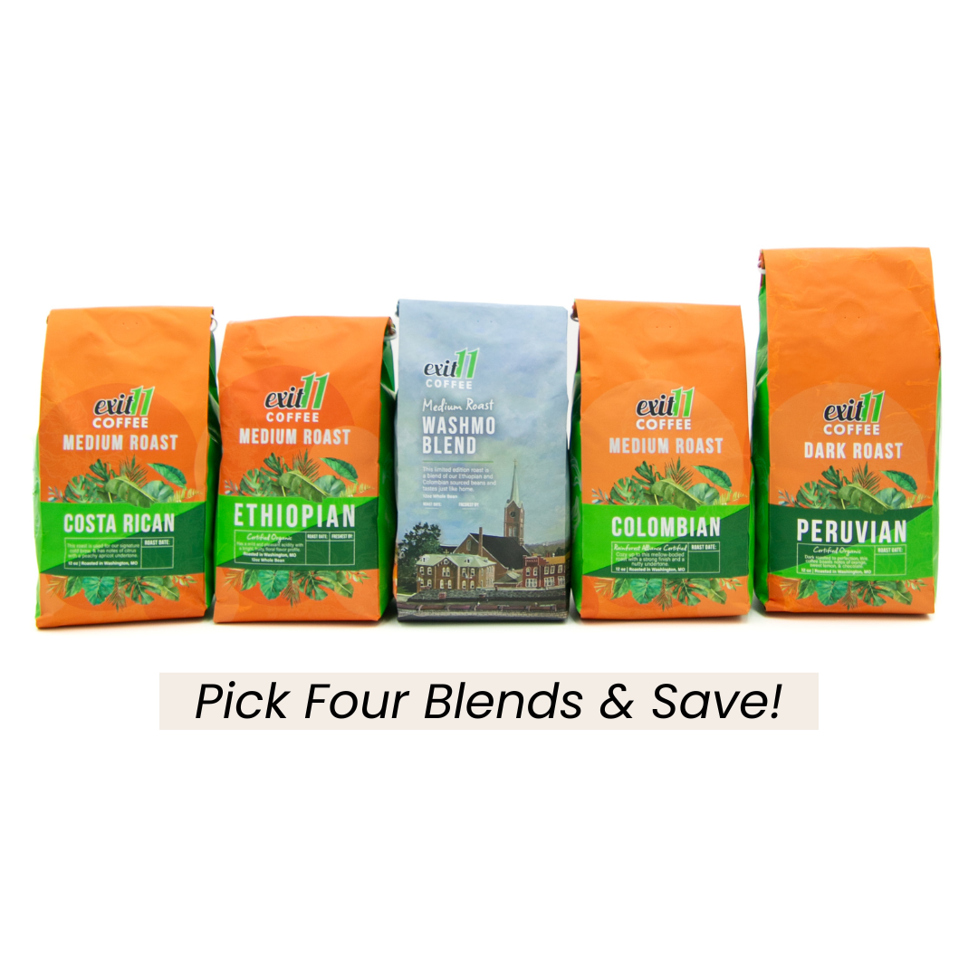 $50/mo Four Coffee Bag Bundle of Your Choice - 3 Month Subscription